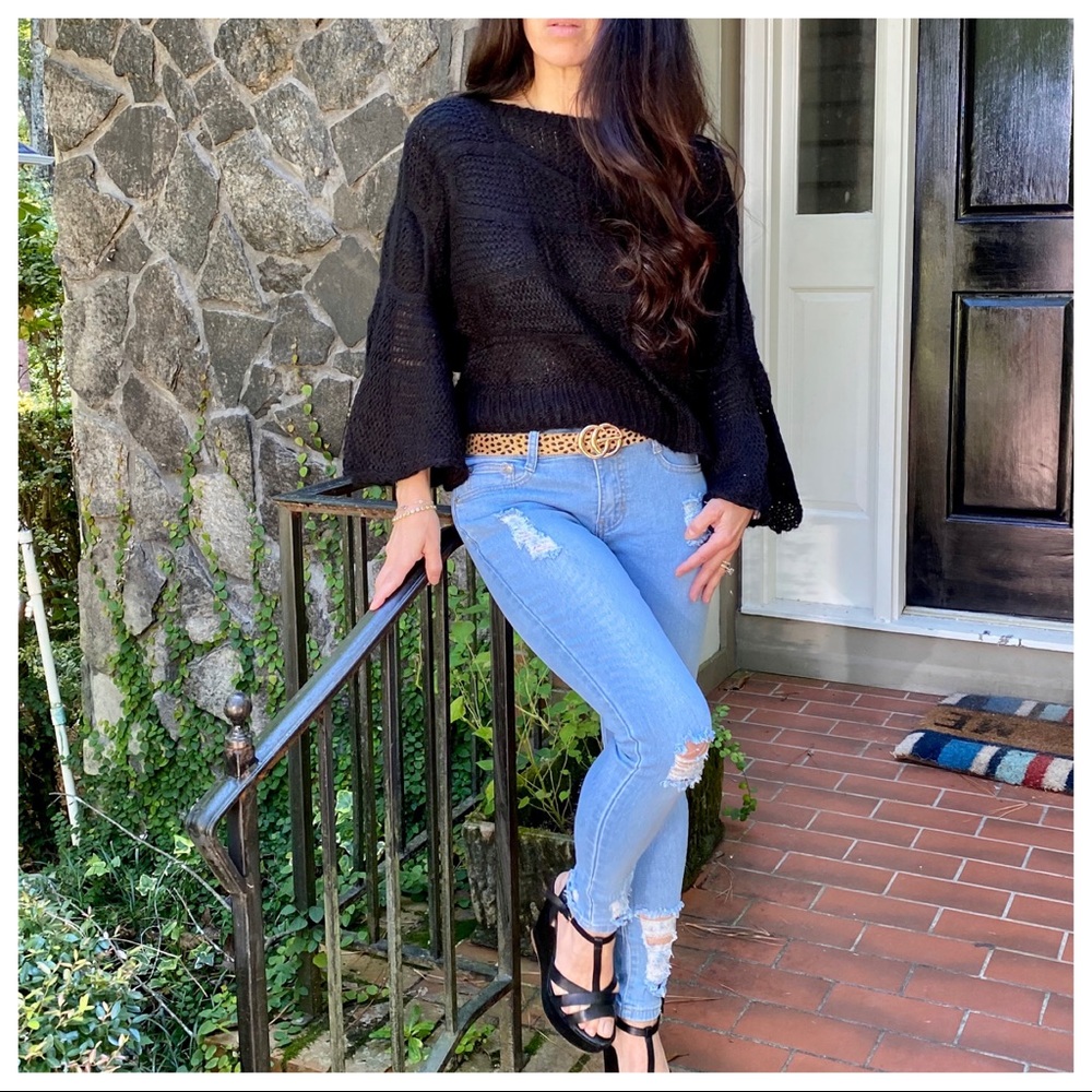 #27 Light denim stretch Distressed Skinny Jeans - Picture 9 of 9